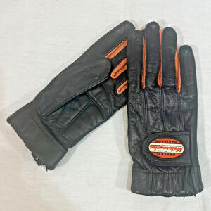 Harley Davidson Women’s Size Small Black Leather Gloves Hook & Loop Closure